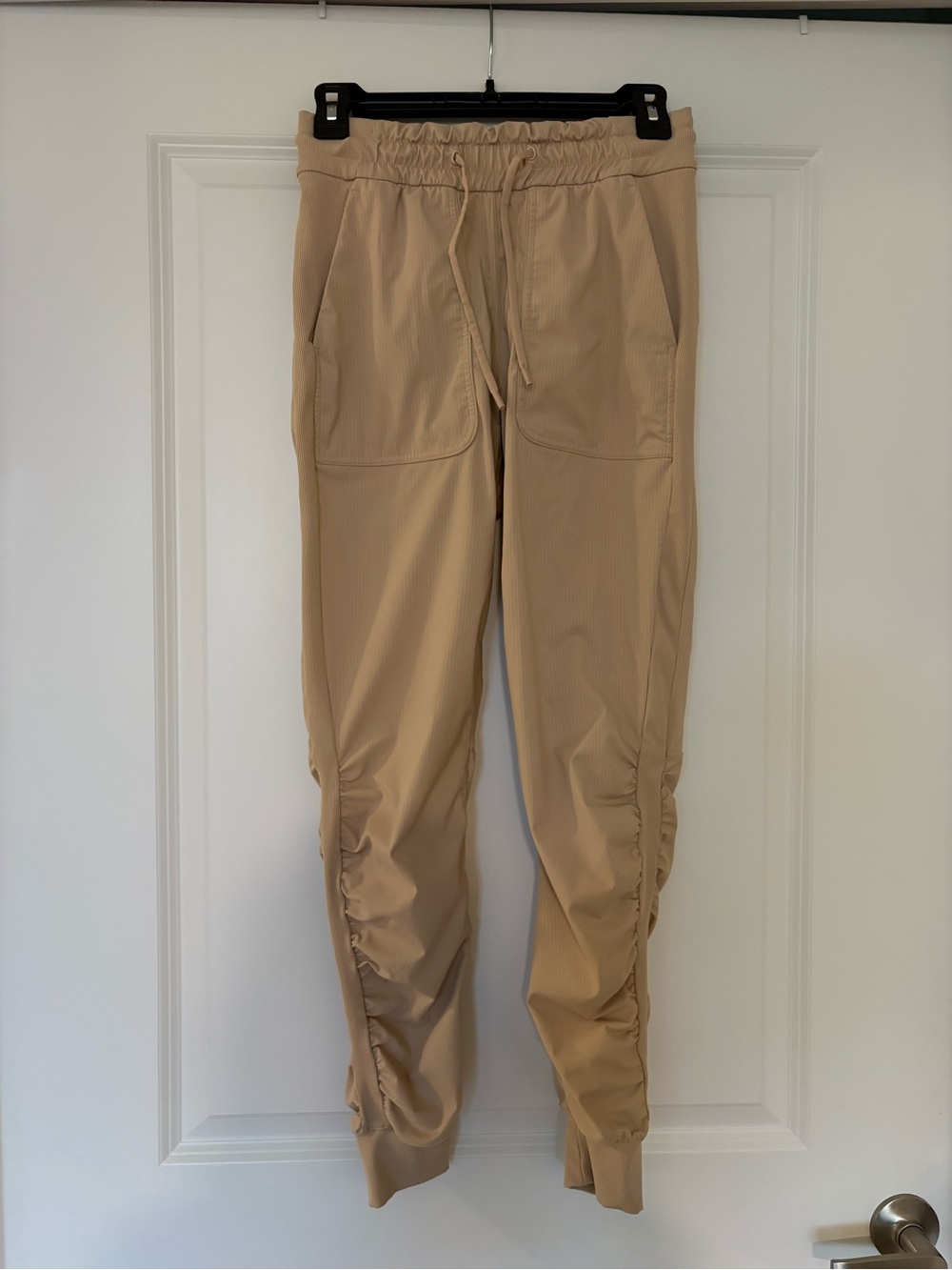 Lululemon Tan Beige Ruched Jogger Pants Size 4